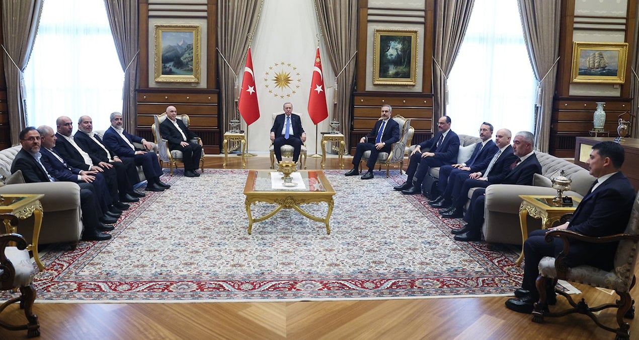 Erdoğan, Hamas heyetiyle görüştü