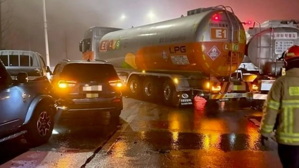 Güney Kore’de zincirleme kaza: 43 araç ardı ardına birbirine çarptı