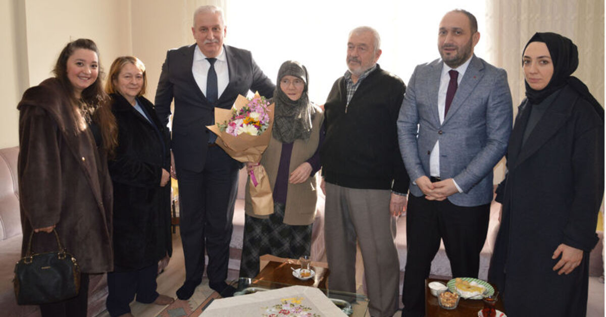 Samsun’da evliliklerinin 25. ve 50. yılını dolduranlara ziyaret