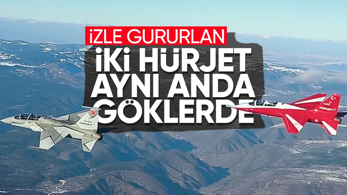 Türk ve İspanyol hava kuvvetleri komutanları HÜRJET ile kol uçuşu yaptı